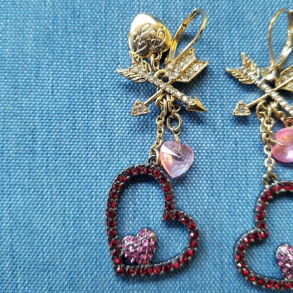 Betsey Johnson Necklace, Earrings, Bracelet "LOVE" Collection - NWOT - Picture 14 of 16